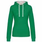 Damen Hoodie K465 Kontrast bedrucken Fleece Baumwolle S-XXL — Produktfoto 23