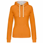 Damen Hoodie K465 Kontrast bedrucken Fleece Baumwolle S-XXL — Produktfoto 28