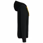 PS_K466-S_BLACK-YELLOW - Hidalgo-werbeartikel Herensweater met rits en capuchon in contrasterende kleur, black / yellow — productfoto 19