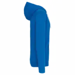 PS_K466-S_LIGHTROYALBLUE-WHITE - Hidalgo-werbeartikel Herensweater met rits en capuchon in contrasterende kleur, light royal blue / white — productfoto 28