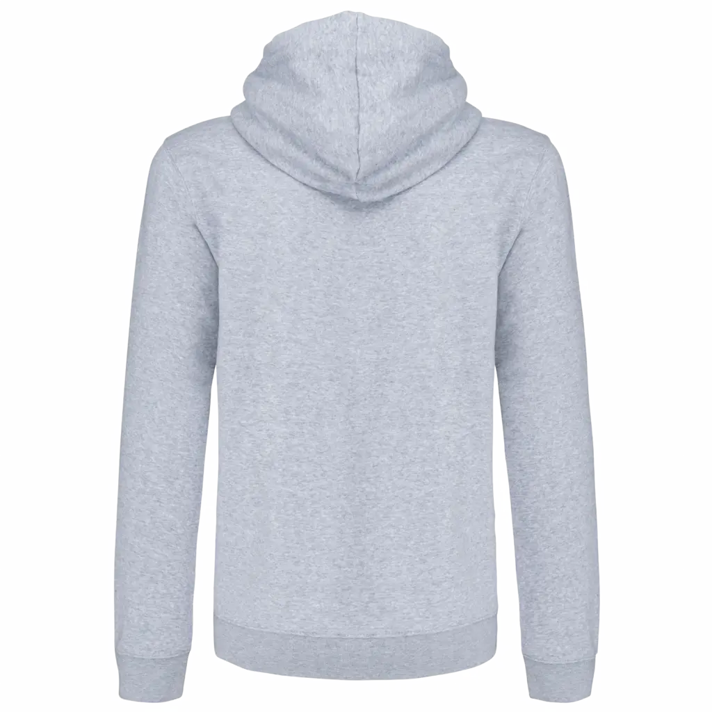 PS_K466-B_OXFORDGREY-NAVY - Hidalgo-werbeartikel Herensweater met rits en capuchon in contrasterende kleur, oxford grey / navy — productfoto 39