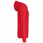 PS_K466-S_RED-WHITE - Hidalgo-werbeartikel Herensweater met rits en capuchon in contrasterende kleur, red / white — productfoto 40