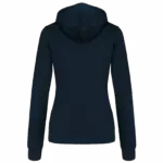 PS_K467-B_NAVY-FINEGREY - Hidalgo-werbeartikel Damessweater met rits en capuchon in contrasterende kleur, navy / fine grey — productfoto 16