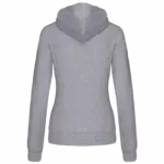 PS_K467-B_OXFORDGREY-NAVY - Hidalgo-werbeartikel Damessweater met rits en capuchon in contrasterende kleur, oxford grey / navy — productfoto 19