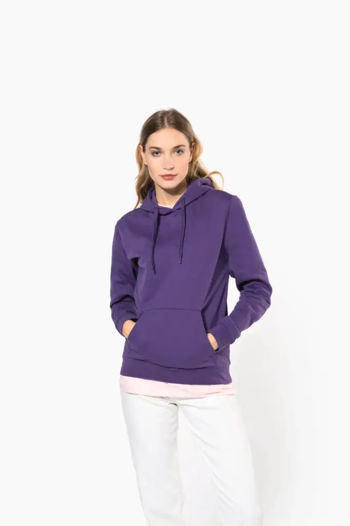Eco damessweater met capuchon