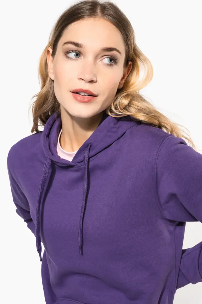 Eco damessweater met capuchon — productfoto 10