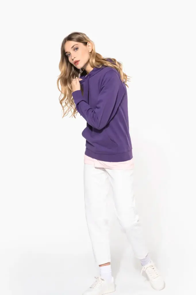 Eco damessweater met capuchon — productfoto 11
