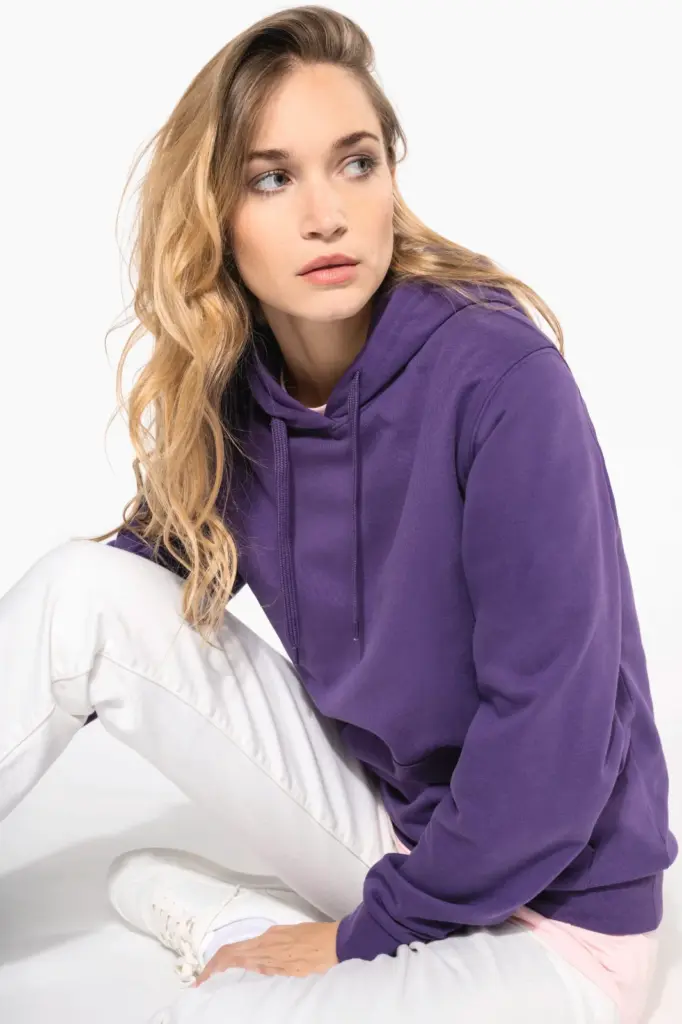Eco damessweater met capuchon — productfoto 12