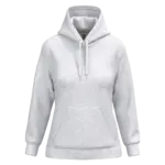 Eco damessweater met capuchon, ash heather — productfoto 18