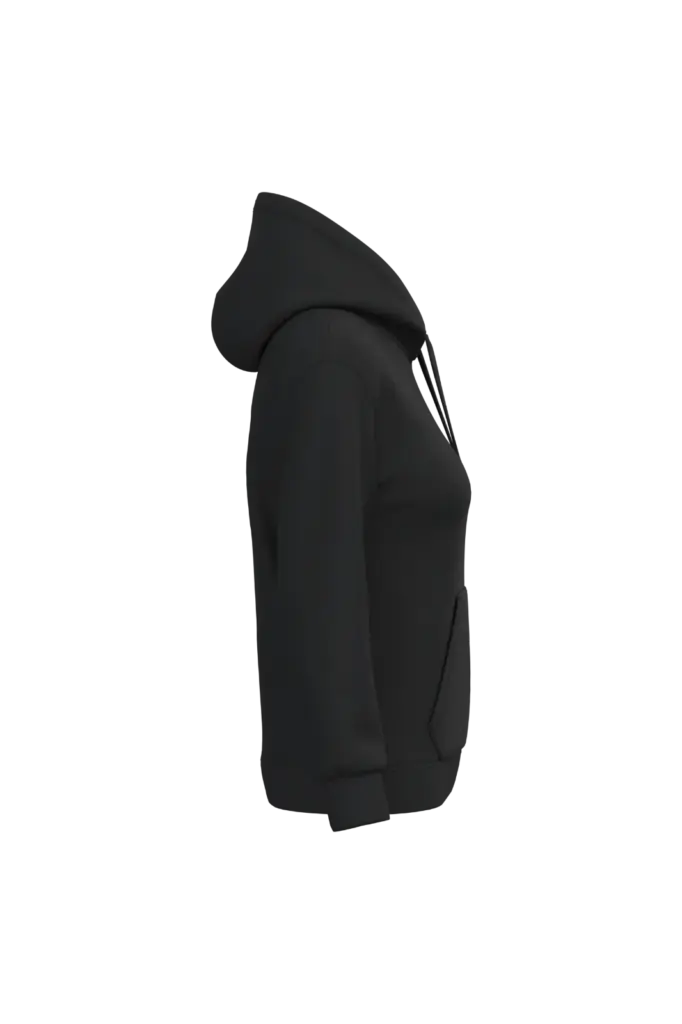Eco damessweater met capuchon, black — productfoto 18