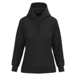 Eco damessweater met capuchon, black — productfoto 19