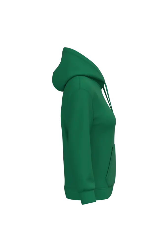 Eco damessweater met capuchon, kelly green — productfoto 24