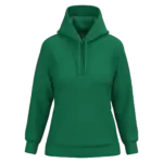 Eco damessweater met capuchon, kelly green — productfoto 25