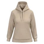 Eco damessweater met capuchon, light sand — productfoto 27