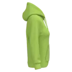 Eco damessweater met capuchon, lime — productfoto 27
