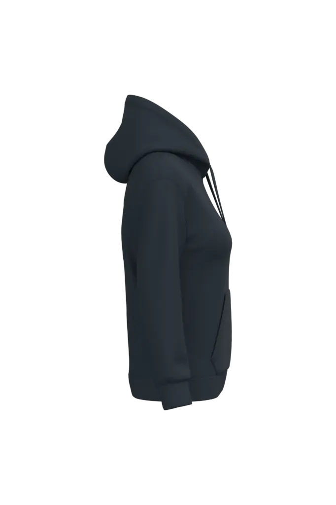 Eco damessweater met capuchon, navy — productfoto 28