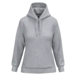 Eco damessweater met capuchon, oxford grey — productfoto 31