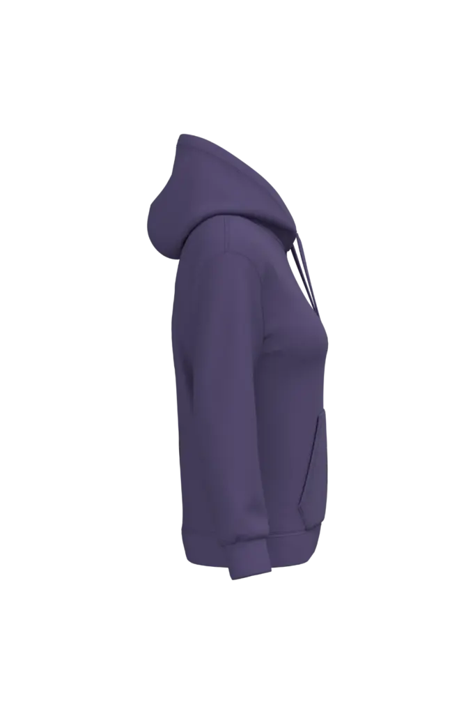 Eco damessweater met capuchon, purple — productfoto 31