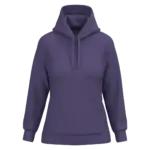 Eco damessweater met capuchon, purple — productfoto 32