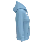 Eco damessweater met capuchon, sky blue — productfoto 34