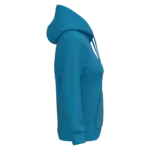 Eco damessweater met capuchon, tropical blue — productfoto 35