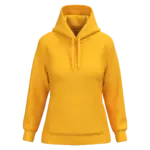 Eco damessweater met capuchon, yellow — productfoto 39