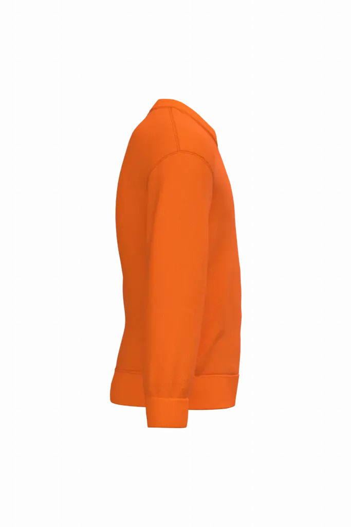 Kindersweater ronde hals, orange — productfoto 10