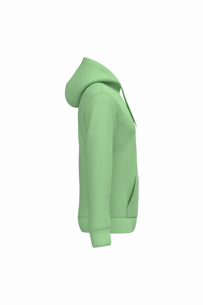 Herensweater met capuchon, apple green — productfoto 2