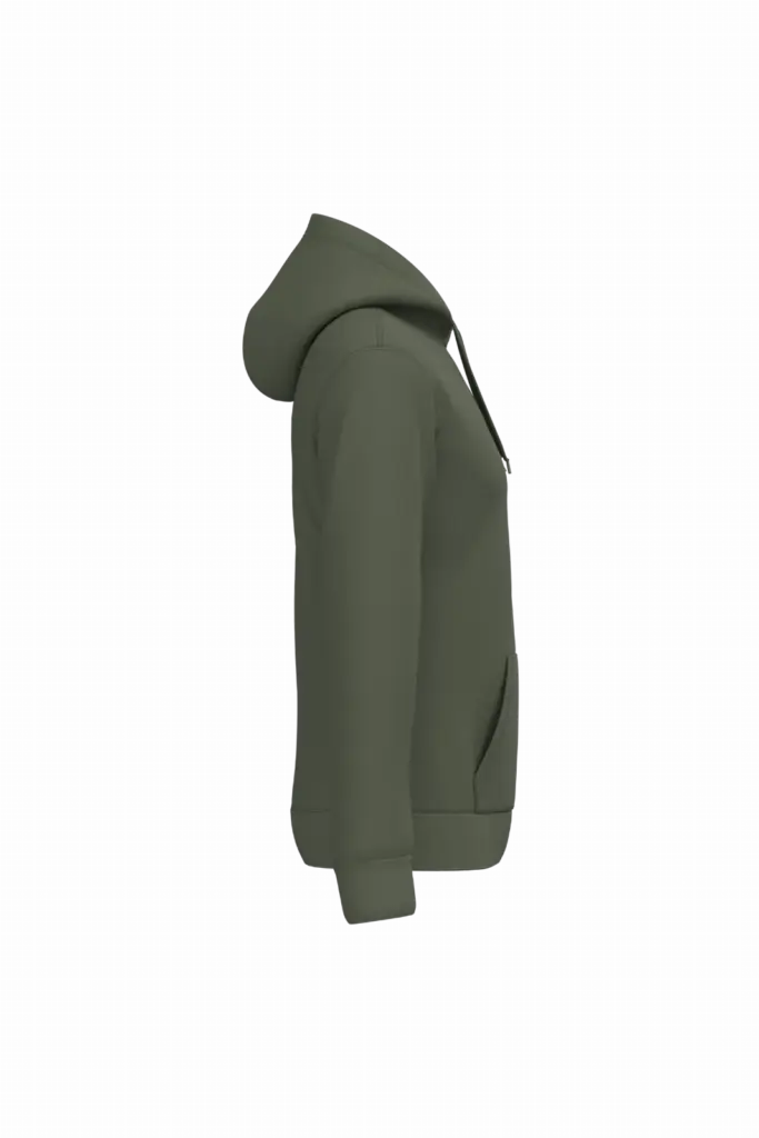Herensweater met capuchon, caper green — productfoto 7