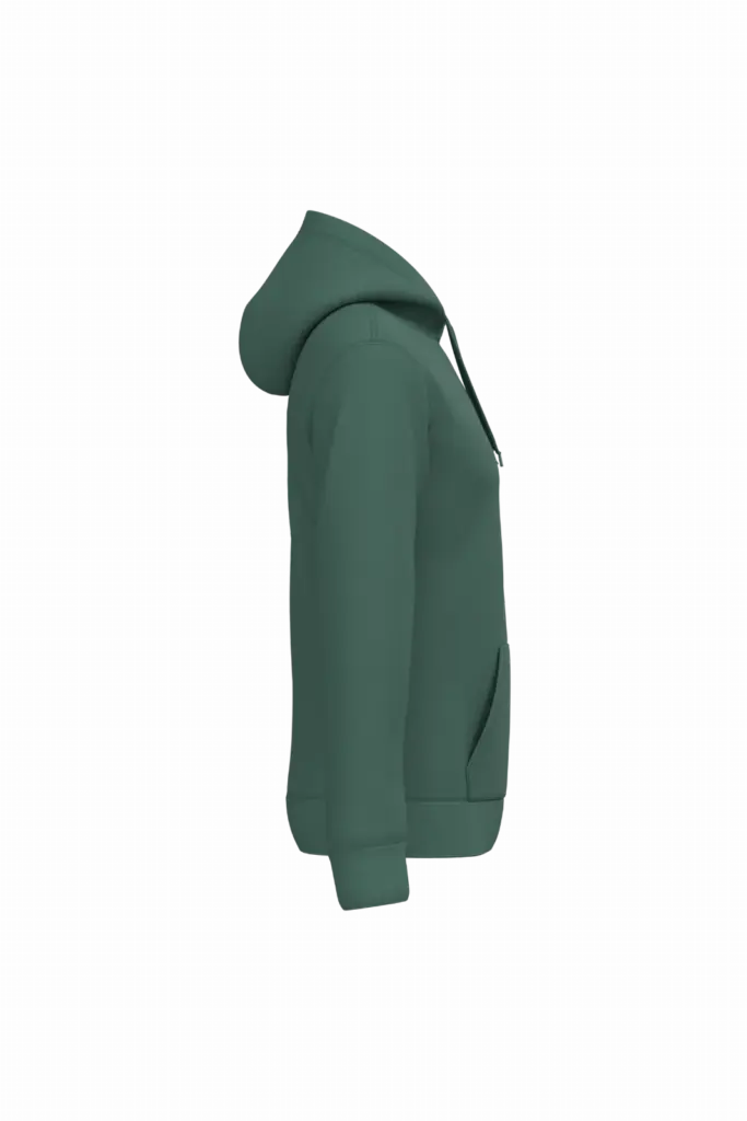 Herensweater met capuchon, earthy green — productfoto 14