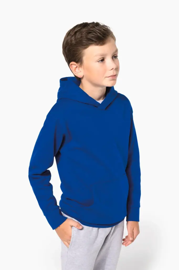 K477-12_2026 - Hidalgo-werbeartikel Kindersweater met capuchon — productfoto 7