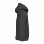 PS_K477-S_DARKGREY - Hidalgo-werbeartikel Kindersweater met capuchon, dark grey — productfoto 14