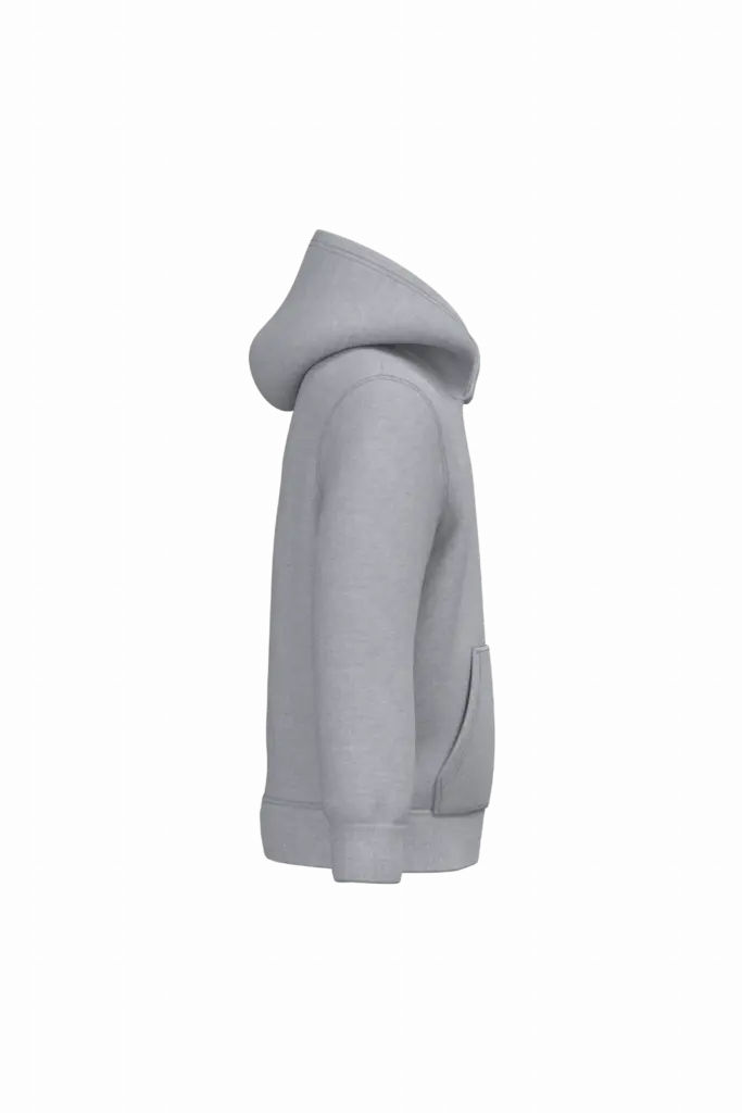 PS_K477-S_OXFORDGREY - Hidalgo-werbeartikel Kindersweater met capuchon, oxford grey — productfoto 20