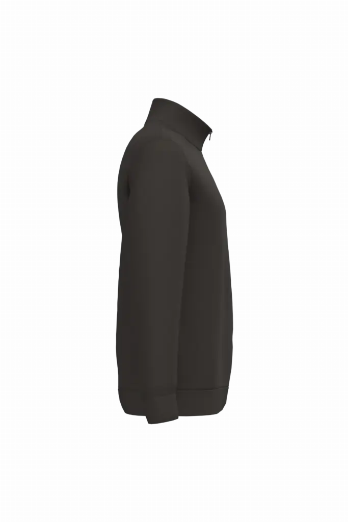 Sweater met ritskraag, dark grey — productfoto 7