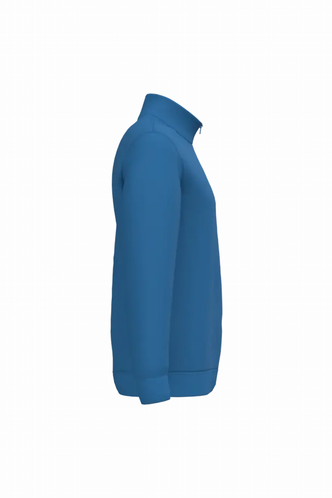 Sweater met ritskraag, light royal blue — productfoto 10