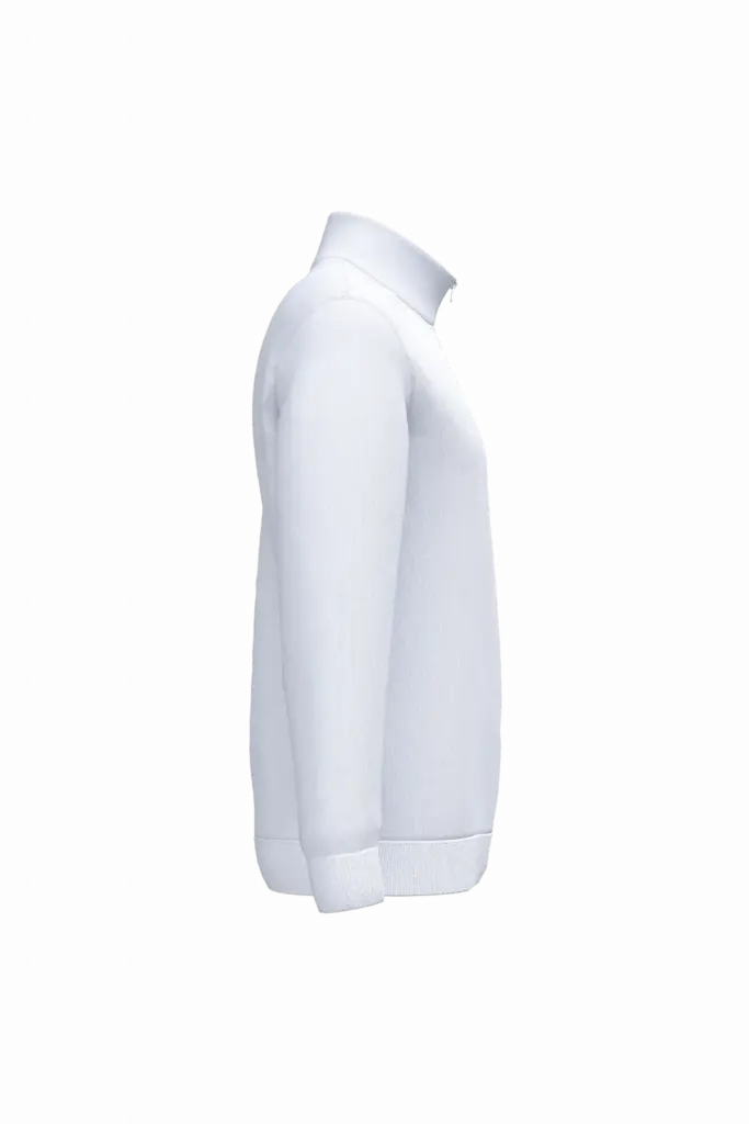 Sweater met ritskraag, white — productfoto 16