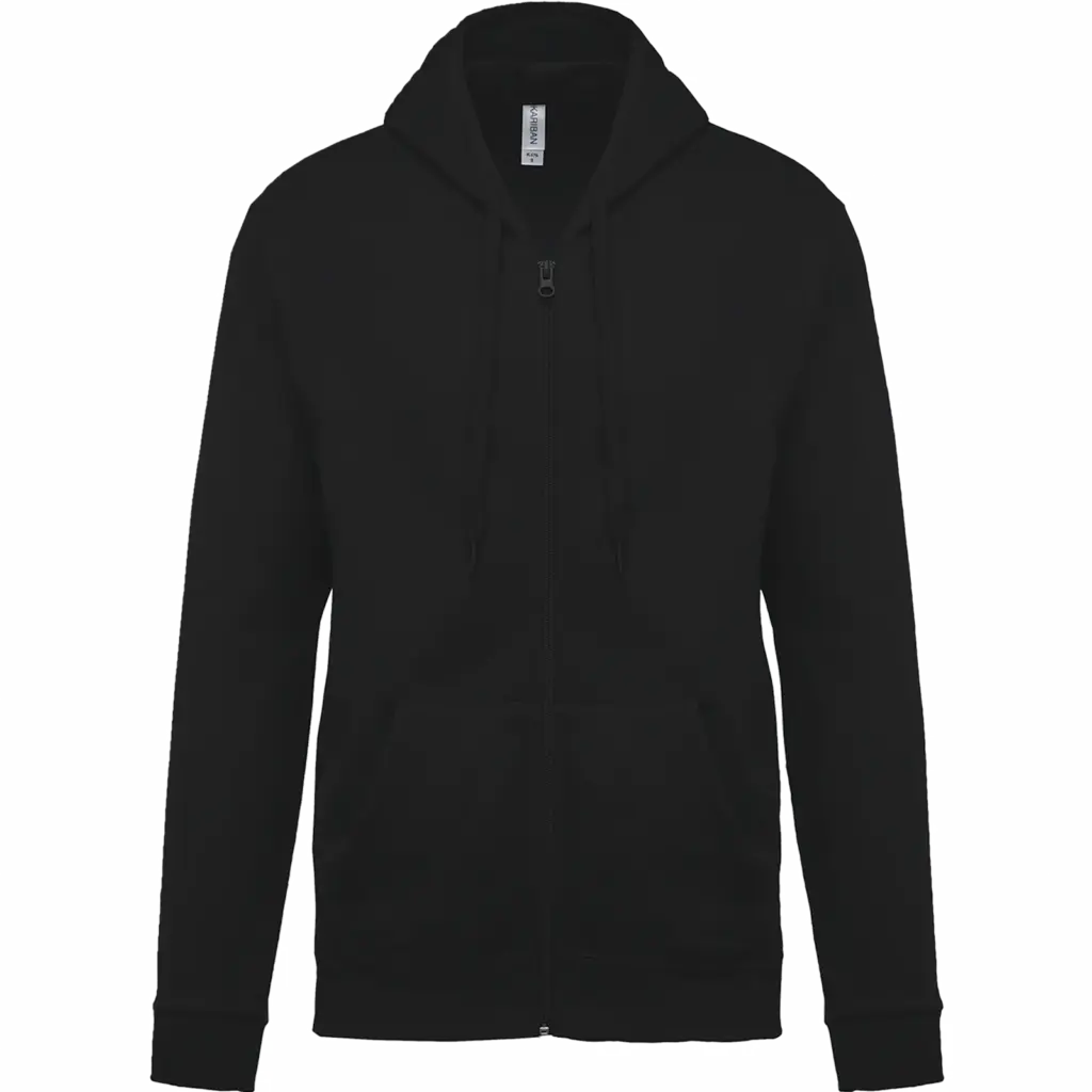 Kapuzensweatjacke K479 bedrucken Fleece Baumwolle XS-4XL — Produktfoto 7