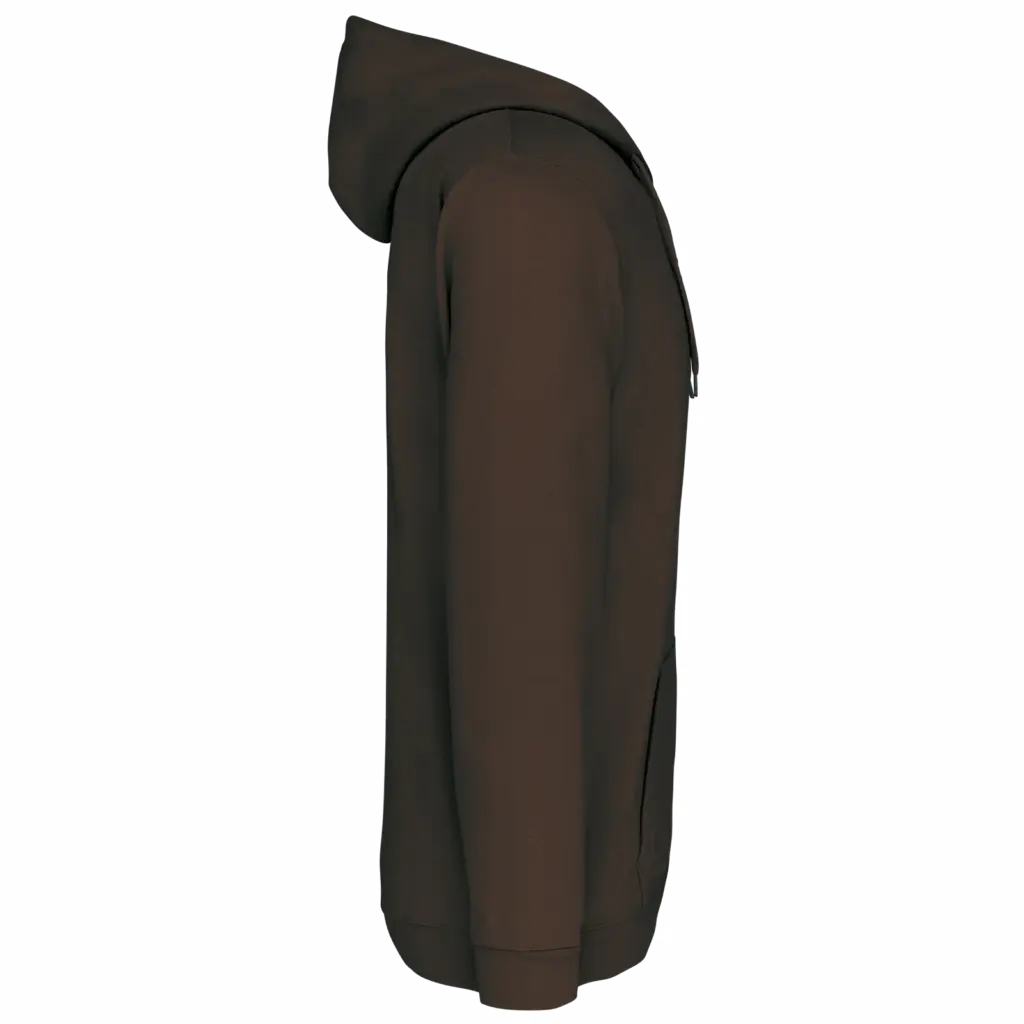 Sweatvest met capuchon, chocolate — productfoto 7