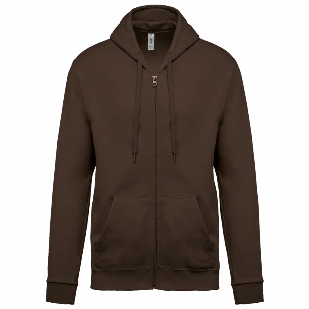 Kapuzensweatjacke K479 bedrucken Fleece Baumwolle XS-4XL — Produktfoto 8