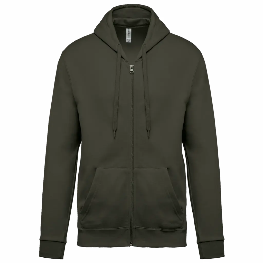 Kapuzensweatjacke K479 bedrucken Fleece Baumwolle XS-4XL — Produktfoto 10