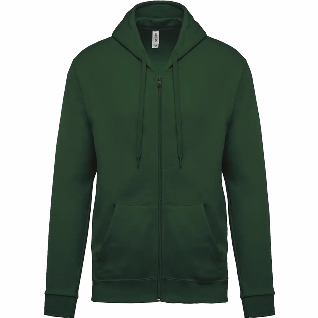 Kapuzensweatjacke K479 bedrucken Fleece Baumwolle XS-4XL — Produktfoto 11