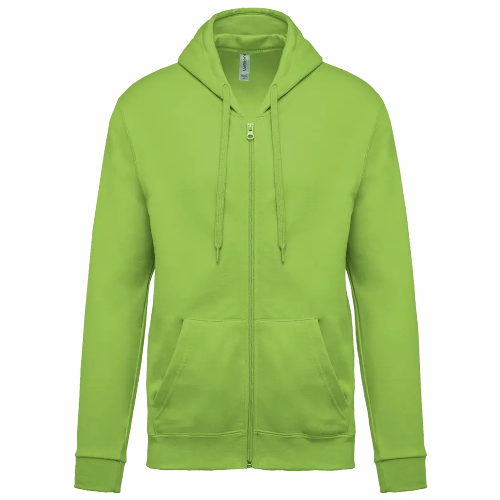 Kapuzensweatjacke K479 bedrucken Fleece Baumwolle XS-4XL — Produktfoto 16