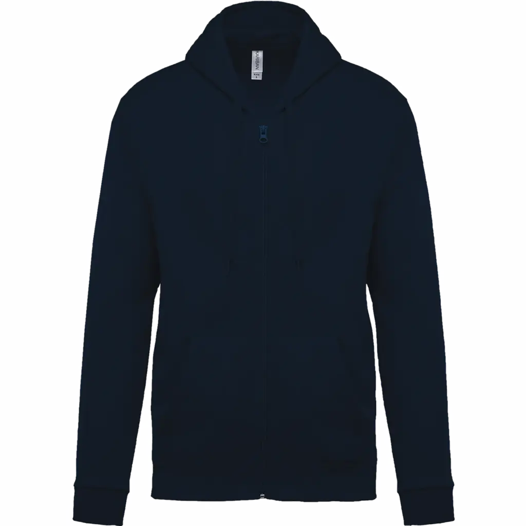 Kapuzensweatjacke K479 bedrucken Fleece Baumwolle XS-4XL — Produktfoto 17