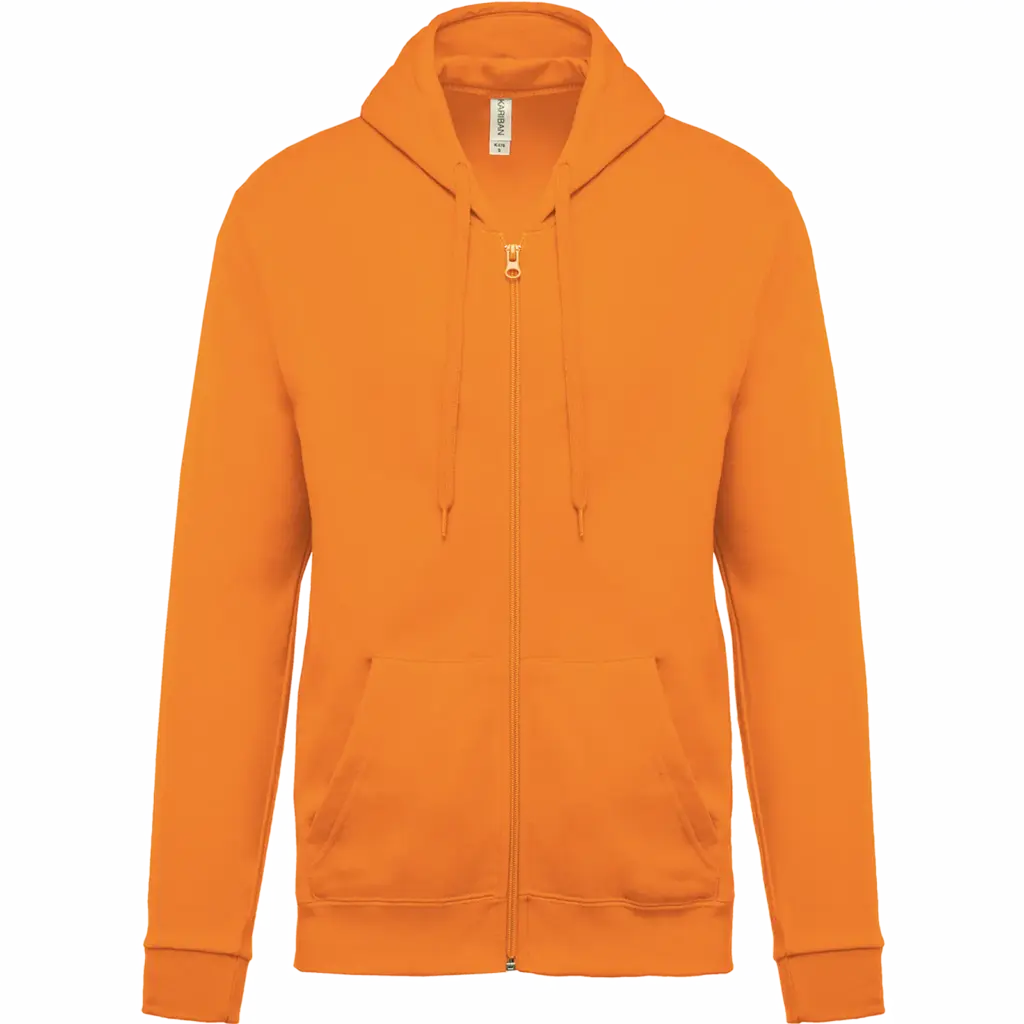 Kapuzensweatjacke K479 bedrucken Fleece Baumwolle XS-4XL — Produktfoto 18