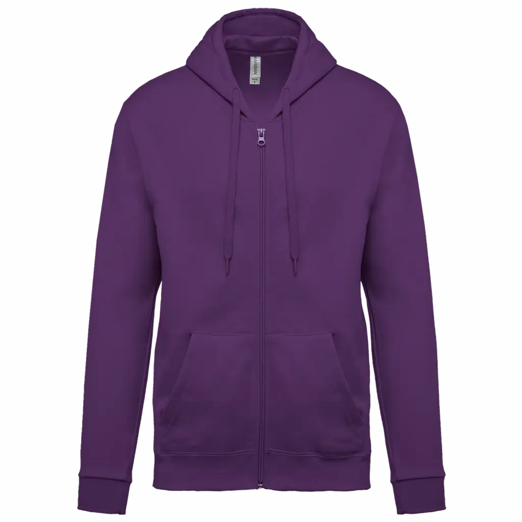 Kapuzensweatjacke K479 bedrucken Fleece Baumwolle XS-4XL — Produktfoto 20