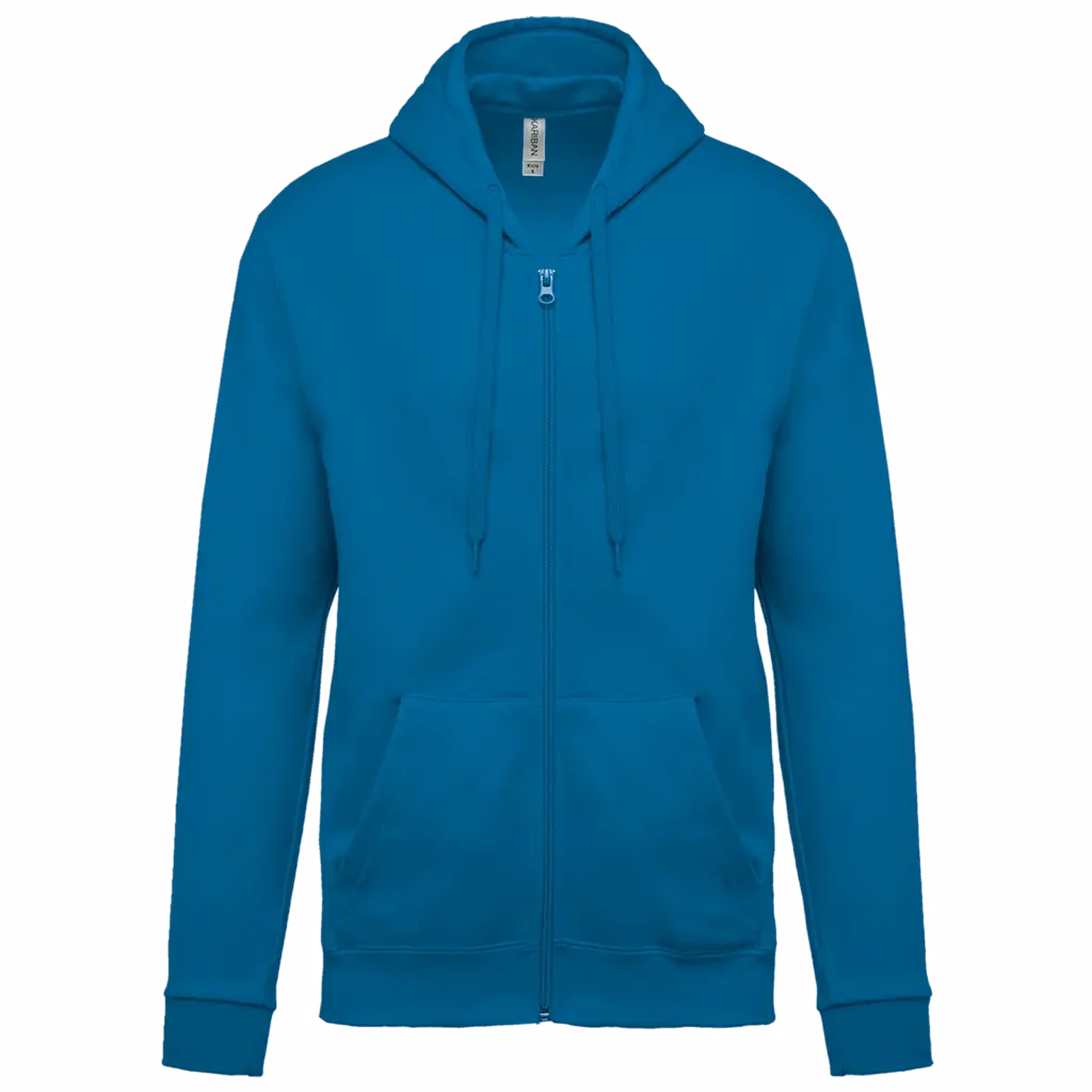Kapuzensweatjacke K479 bedrucken Fleece Baumwolle XS-4XL — Produktfoto 23