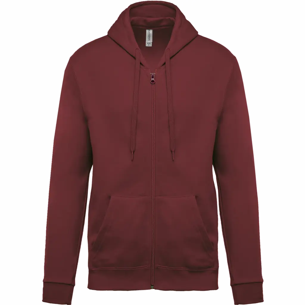 Kapuzensweatjacke K479 bedrucken Fleece Baumwolle XS-4XL — Produktfoto 25