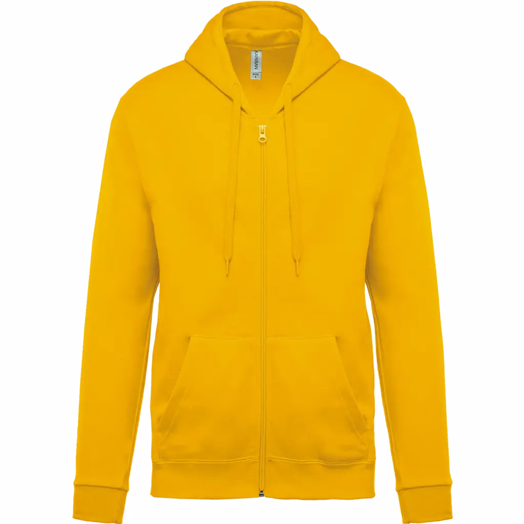 Kapuzensweatjacke K479 bedrucken Fleece Baumwolle XS-4XL — Produktfoto 26