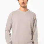 Herensweater BIO ronde hals raglanmouwen
