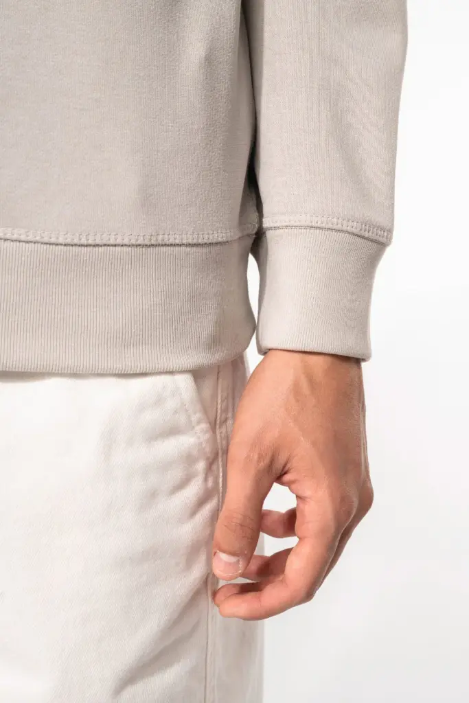 Herensweater BIO ronde hals raglanmouwen — productfoto 4